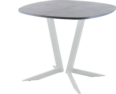 Обеденный стол AMC Elite Е19(800) D7 (серебро/бетон чикаго светло-серый)