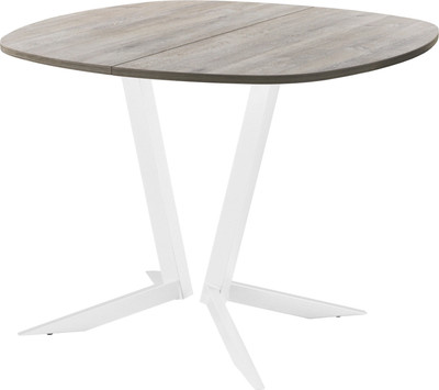 Обеденный стол AMC Elite Е19(800) D7 (белый/дуб уайт-ривер песочно-бежевый)