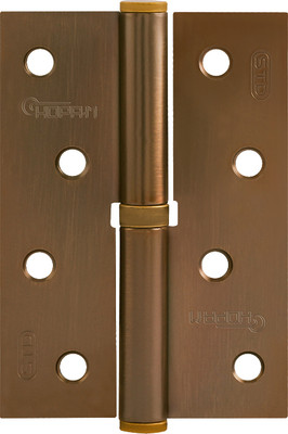 Петля дверная Нора-М 750-4-FHP-STD 100x70x2.5 (левая, матовый кофе)