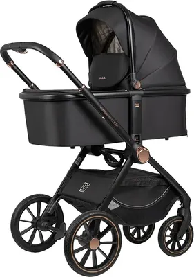 Детская универсальная коляска Farfello Belleza Comfort 2в1 / FBC-2 (черное золото)