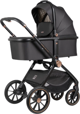 Детская универсальная коляска Farfello Belleza 2025 3в1 / FB-8 (черное золото)