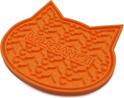 Лизательный коврик для животных Mr. Kranch MKR543967 (оранжевый)