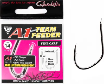 Набор крючков рыболовных Gamakatsu A1 Team Feeder Fine Carp 14 / 185077-014