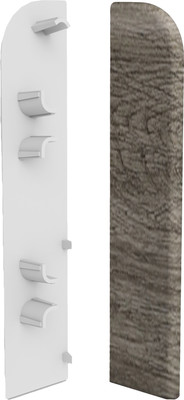 Заглушка для плинтуса КТМ-2000 Классик 80мм (2шт, флоупак, дуб пепельный)