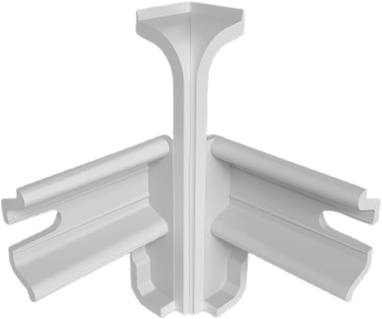 Уголок для плинтуса КТМ-2000 Внутренний Классик 80мм (2шт, флоупак, белый)