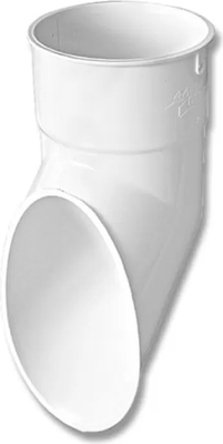 Отвод трубы водосточной Альта-профиль ПВХ У (белый)