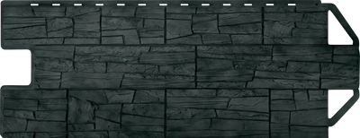 Фасадная панель Альта-профиль Гранд Каньон Эко Графит (1.04x0.42м)