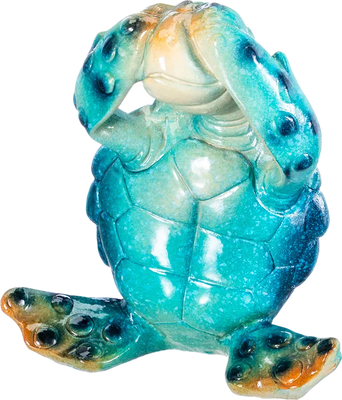 Статуэтка Elan Gallery Голубая черепашка Ничего не вижу / 101365