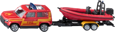 Набор игрушечной техники Siku Land Rover Defender с лодкой 1608