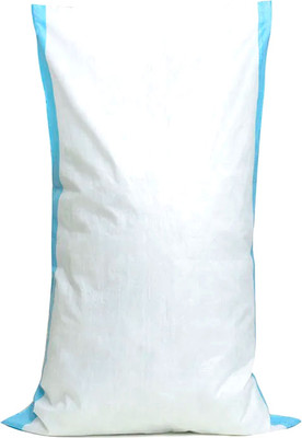 Мешок хозяйственный No Brand полипропиленовый 50x90см / ММ-100 (100шт, белый/синие полосы)