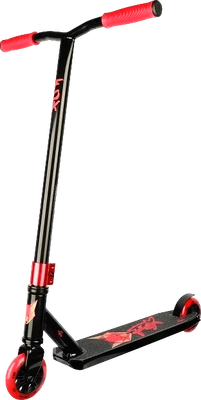 Самокат трюковый Ateox New Fox 2025 / FOX -BR (черный/красный)