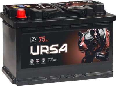 Автомобильный аккумулятор Ursa Extra Power L+ / UE751E (75 А/ч)