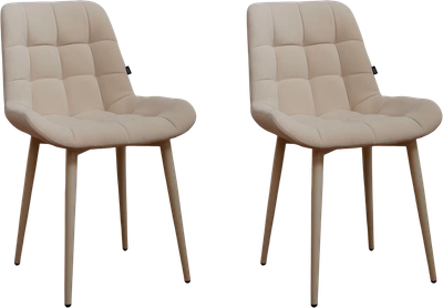 Набор стульев ДСВ Президент (2 шт, бежевый софт/опора бежевая)