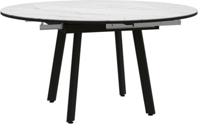 Обеденный стол ДСВ Раунд 140х80 (белый)