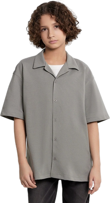 Рубашка детская Mark Formelle 113445 (р.146-72, серо-бежевый)