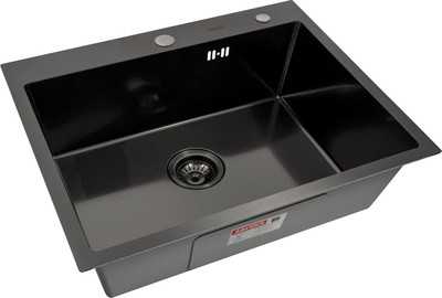 Мойка кухонная Arfeka Eco AR PVD Nano Decor 70x50  (черный)