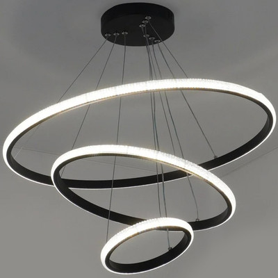 Люстра Estares Akrilika slim 70W 3R-APP-600x1100-BLACK/CLEAR-220-IP20