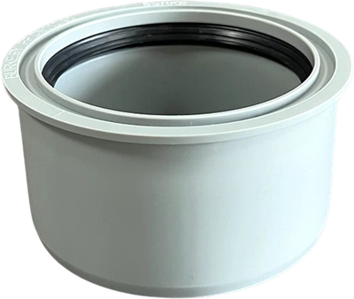Переходник внутренней канализации Burke Суперкомпакт PP DN 110x90 / 11090G (серый)