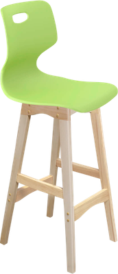 Стул барный Sheffilton SHT-ST58/S65 A5-7 (мятный/прозрачный лак)