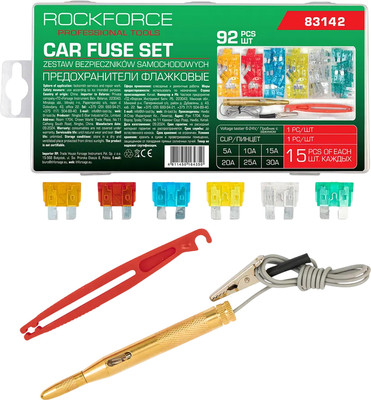 Комплект предохранителей для автомобиля RockForce RF-FS-25(83142) (62224)