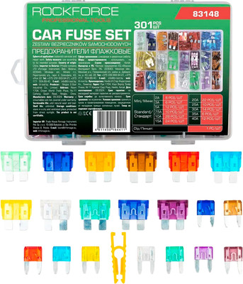 Комплект предохранителей для автомобиля RockForce RF-FS-40(83148) (62227)