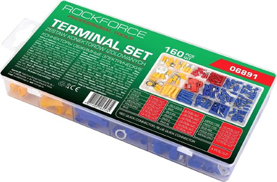 Набор наконечников и гильз для кабеля RockForce RF-06891 (62189), (160пр)