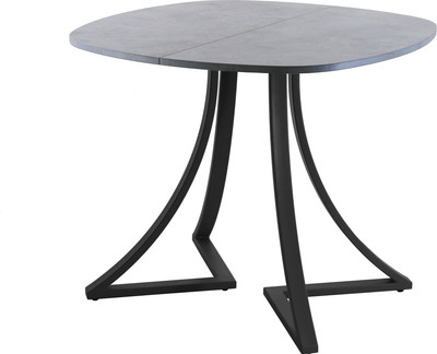 Обеденный стол AMC Elite Е24(800) D7 (черный/бетон чикаго светло-серый)
