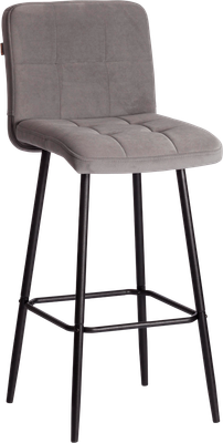 Стул барный Tetchair Medeo (велюр, серый)