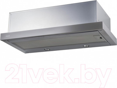 Вытяжка телескопическая Akpo Light Eco Glass Twin 50 WK-7 (серый)