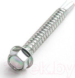 Саморез ЕКТ Кровельный без шайбы 5.5х51 сверло PT3 / 761054 (100шт, оцинкованный)