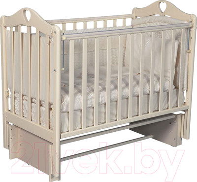 Детская кроватка Антел Каролина-3/5 (слоновая кость)