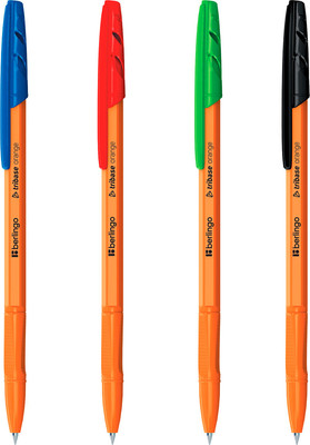 Набор шариковых ручек Berlingo Tribase Orange / CBp_70104 (4шт)