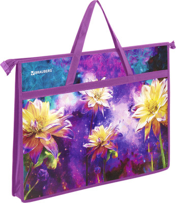 Папка-портфель Brauberg Flowers / 270146