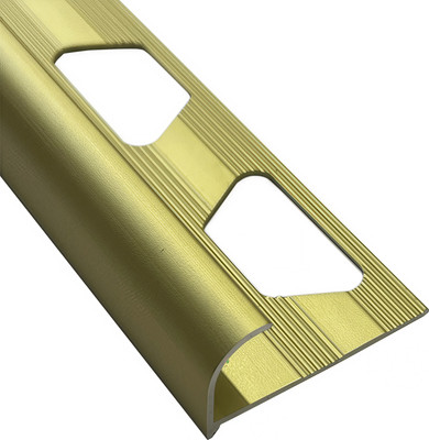 Уголок под плитку Profiling Полукруглый ПО-10 (2.7м, золото матовый)