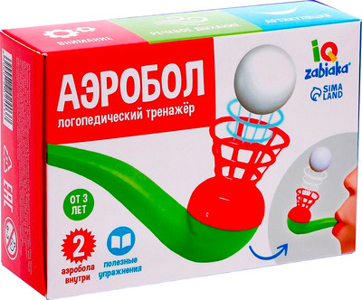 Развивающая игрушка Zabiaka Логопедический тренажер Аэробол / 7602403
