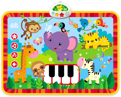 Музыкальная игрушка Kids Hits Коврик с огоньками Обезьянка и ее друзья KH04/003