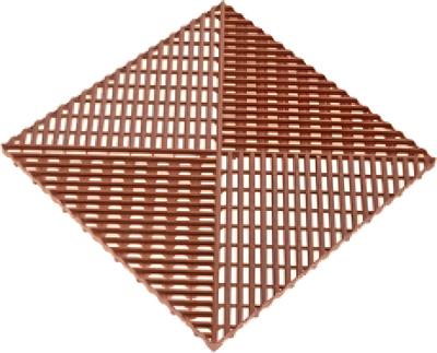 Газонная решетка Альта-профиль С дополнительным обрамлением (0.4х0.4м, коричневый)