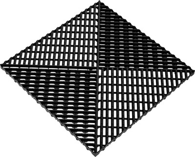 Газонная решетка Альта-профиль С дополнительным обрамлением (0.4х0.4м, черный)