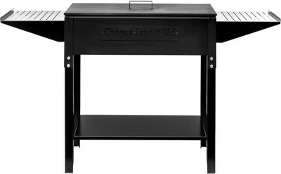 Мангал Chugun Invest Дачный разборный 700х350х190мм 4мм (с боковыми столиками и крышкой)