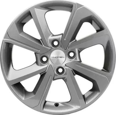 Литой диск Khomen KHW1501 Vesta/Almera 15x6" 4x100мм DIA 60.1мм ET 50мм Gray