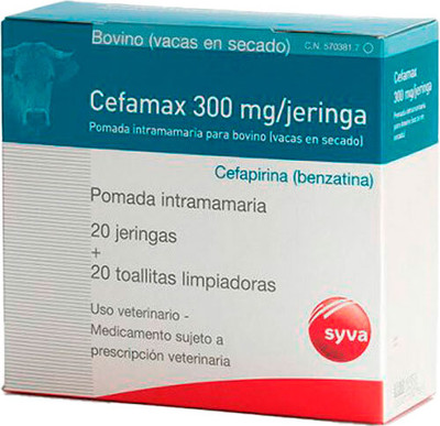 Суспензия для лечения мастита у животных Syva Цефамакс инъекторы (48шт)