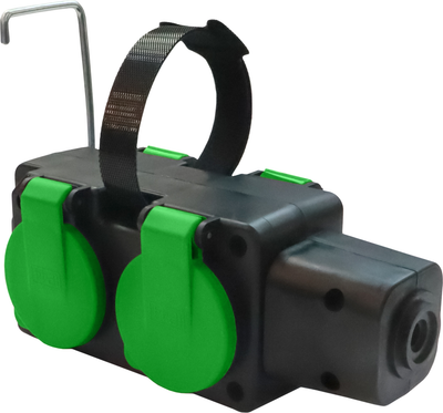 Розетка штепсельная Элект РП 16-004 (зеленый)