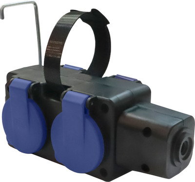 Розетка штепсельная Элект РП 16-004 (синий)