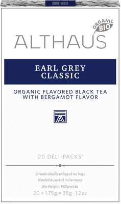 Чай пакетированный Althaus Deli Packs Эрл Грей Классик (20x1.75г)