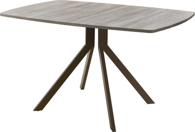 Обеденный стол AMC Elite Е18(1100) D6 (коричневый/дуб уайт-ривер песочно-бежевый)