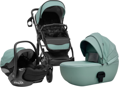 Детская универсальная коляска Bubago Pellegrino 3в1 / BG 163-4 (зеленый)