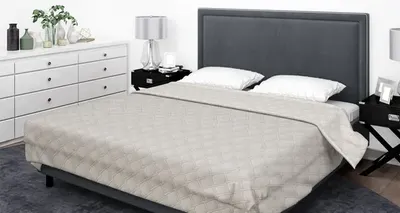 Покрывало Бояртекс Ультрастеп гл/кр №13-0000 Светло-серый  (верх/низ светло-серый, 150x210)