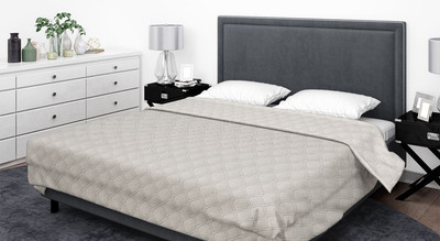 Покрывало Бояртекс Ультрастеп гл/кр №13-0000 Светло-серый (верх/низ светло-серый, 240x210)