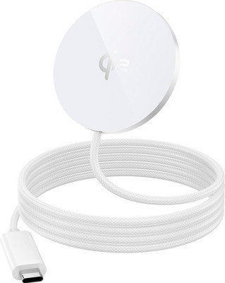 Зарядное устройство беспроводное Hoco CW63 Fast Qi2 (белый)