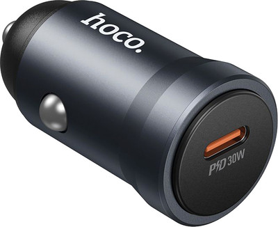 Адаптер питания автомобильный Hoco Z62A (металлик)